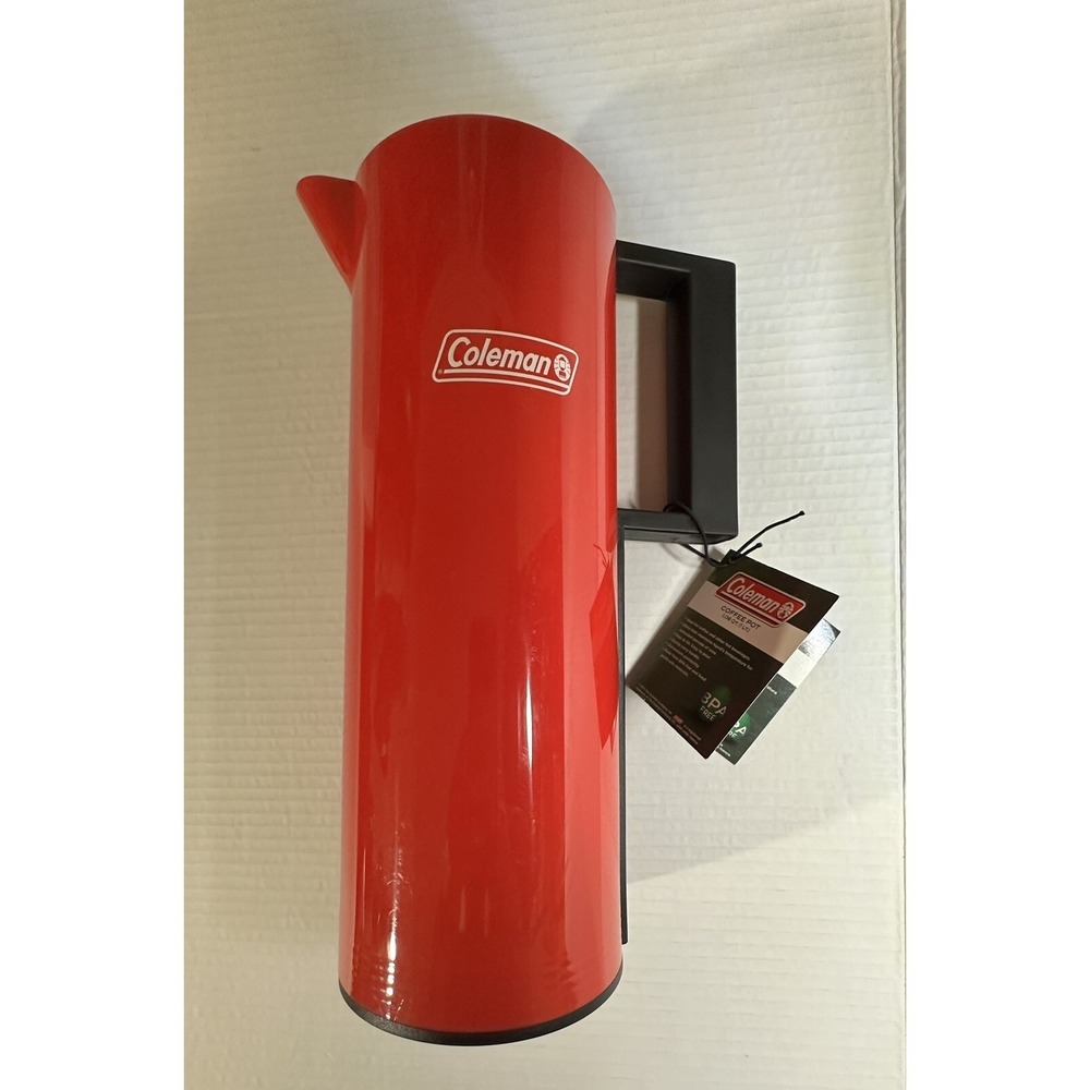 NEW Coleman Coffee Pot Cafeteria 33.8 Oz Glass liner Bpa Free Camping Outdoors